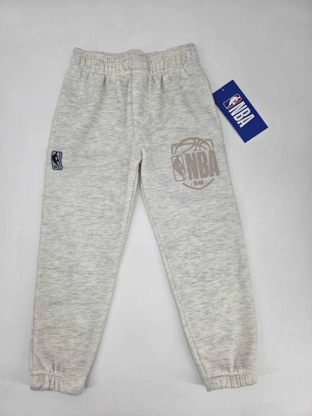 NBA Boys Heather Grey Sweatpants Joggers Size 4 NWT